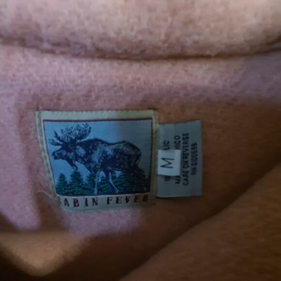 Cabin‎ Fever V Neck Fleece Sweatshirt Size Medium - Picture 3 of 6